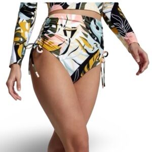 CALIA High Rise Tummy Control Swim Bottom Size 2X‎ Tropical Colorful Plus Bikini